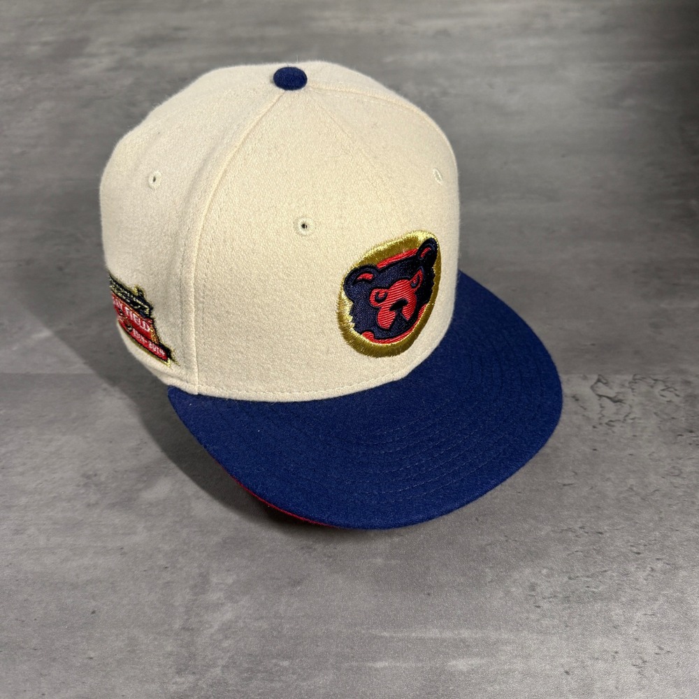 Hat Club Chicago Cubs New Era Cap 7 Off White Wool Blend Mech Pack Throwback